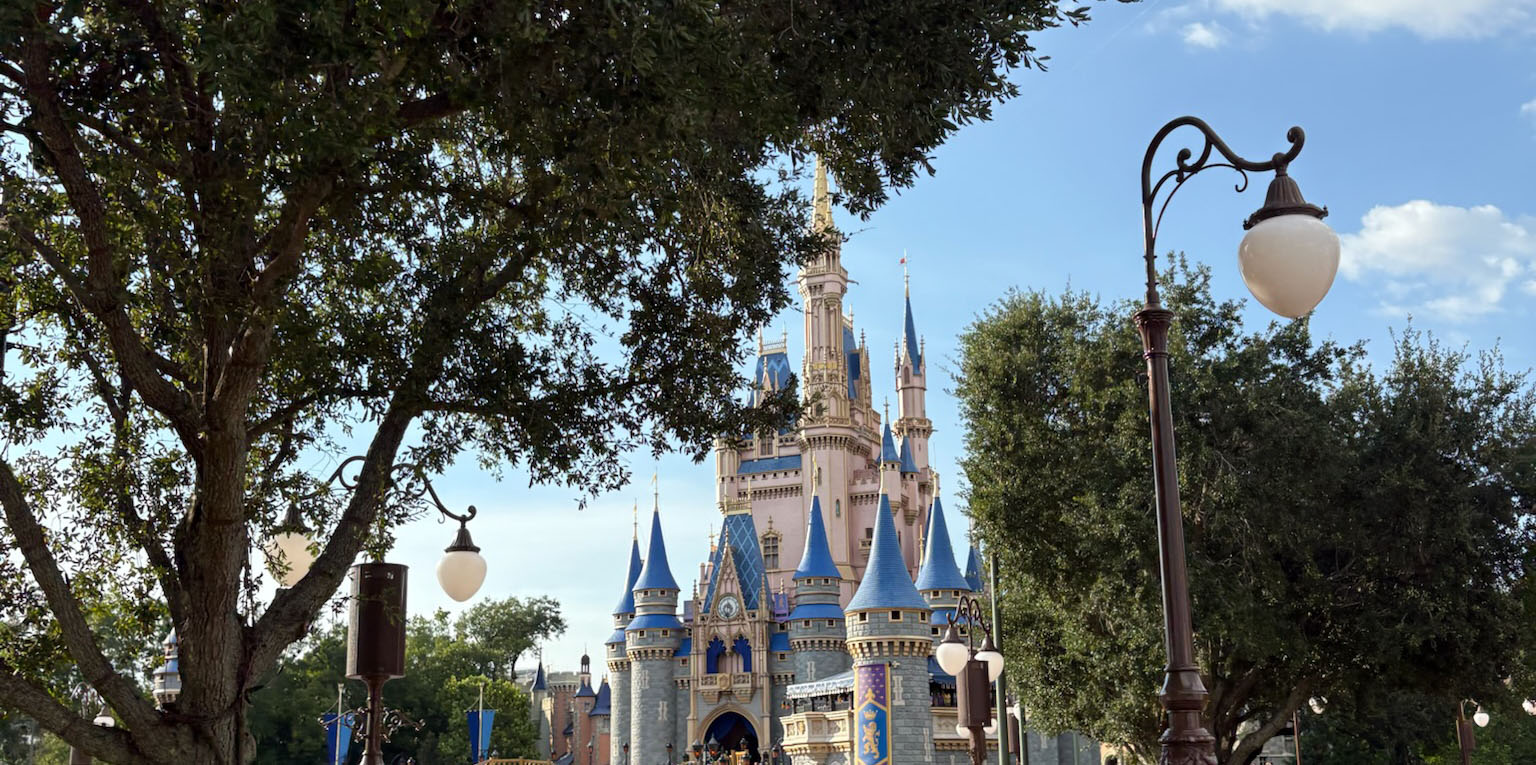 Cinderella Castle at Magic Kingdom on a sunny day